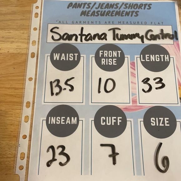 Santana Tummy Control Straight Leg Cropped Jeans 6 - Picture 9 of 9